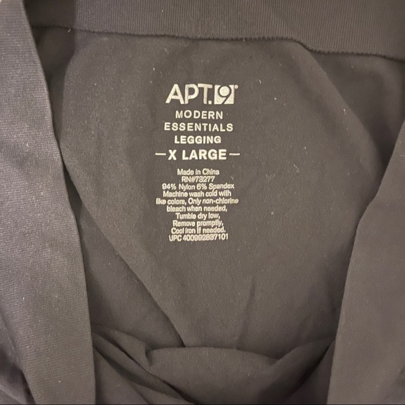 Apt 9 modern essentials leggings black XL - Picture 2 of 2